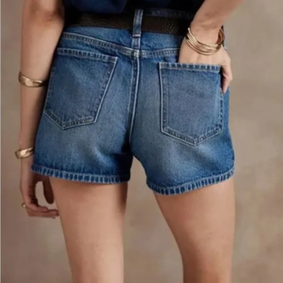 Banana Republic Medium Wash Denim Shorts Womens Size 10 - Picture 3 of 8